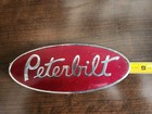 Vntg Peterbilt 579 Oem Red Oval Hood Emblem 8  Genuine Badge Logo Nameplate