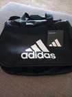 Nwt Adidas Diablo Ii Small Hex Duffel Gym Bag Workout Travel Bag Black  White  