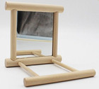 Bird Mirror Bird Swing  Parrot Cage Toys swing Hanging Play With Mirror For Maca
