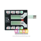 3pk Black Membrane Switch Touch Pad For New Dexter Stack Dryer - 9801-100-001