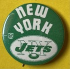 1970 New York Jets Vintage Nfl Afl Football Pin Button Pin Badge 1  1 4  Pinback