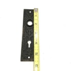Cast Iron Ornate Victorian Eastlake Door Knob Backplate Vintage Embossed Design