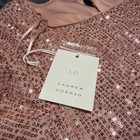  Blush Pink Sequin Cocktail Dress Women Sm  Sleeveless Party Mini Evening Formal