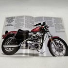 1986 Harley Davidson Sportster 883 Brochure Poster Motorcycle Original Unused