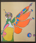Peter Max   Beautiful   Signed Print    New Frame
