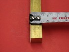 2 Pieces 5 8  X 5 8  C360 Brass Square Bar 12  Long Solid Mill Stock H02 New