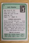 1981 Donruss Golf Jack Newton Card  51 Authentic Auto Signed D 2022 Rare Htf 
