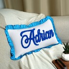 Personalized Baby Pillow  Punch Needle Embroidery  Custom Name Gift  Baby Shower