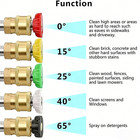 1 4  High Pressure Washer Gun 4000 Psi Car Wash Foam Spray Short Wand W 5 Nozzle