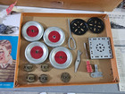 Vintage 1951 A c  Gilbert Erector 4 1 2 Set With Booklet  Box  Building