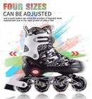 Kuxuan Boys Adjustable Inline Skates With Light Up Wheels  Fun Illuminating S   