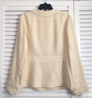 Vtg Max Studio Special Edition Linen silk Blend Jacket Sz  12 Perfect Yellow