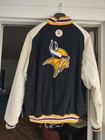 Reebok Minnesota Vikings Nfl Jacket  Size Men s Medium  fits More Like Large  