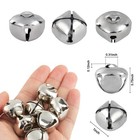 Bigotters 50 Pcs Jingle Bells For Crafting  1 Inch Craft Medium  Silver 