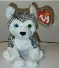 Ty Beanie Baby - Mukluk The Husky Dog  green   Blue Eyes Version  5 5  New Mwmts