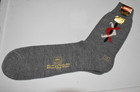 Argyle Socks Vtg Hanes Red 50s  Gray Red White Black Rayon Blend 11 5 X 10 New