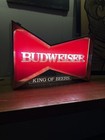 Vintage 1960s Budweiser King Of Beers Lighted Plastic Beer Bar Advertising Sign