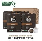 88 Pods Peet s Coffee Major Dickanson   s Blend Dark Roast Keurig Bubd 12 2025