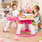 3 In 1 Walk Around Baby Activity Center  Baby Walker With Play Table  Wheels    