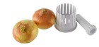 New Nib Onion Vegetable Slicer Kitchen Gadget Cutter Tool Plastic White Blossom