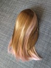 Summer Mckinny Wig E Pink Blonde Hair American Girl Doll Custom Replacement