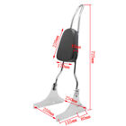 Backrest Sissy Bar For Harley Fatboy Efi Flstf   Heritage Softail Classic Flstc