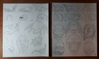 Bob Tyrrell  Shane O neill Tattoo Flash Set 6 Sheets With Linework  11x14  2002
