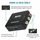 Hdmi To Rca Av Adapter Converter Cable Cvbs 3rca 1080p Composite Video Audio