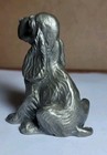 Vintage Hudson Pewter Ls Sweet Spaniel Dog Figurine Scuplture 