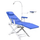Portable Dental Folding Chair Rechargeable Led Light dental Turbine Unit 4hole
