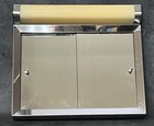 Vintage Mcm Lighted Glass Door Chrome Medicine Cabinet General Bathroom Products