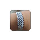 Diowus Charlie Kirk Beaded Bracelet  3pcs Hero Freedom Large  