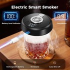 Electric Whiskey Smoker Kit  7color Led  6 Wood Flavors  Rechargeable Cocktai   