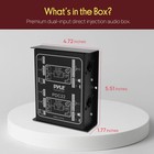 Pyle-pro Premium Direct Injection Audio Box - Passive Di Unit Hum Eliminator   