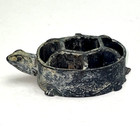 Antique Vintage Metal Adorable Turtle Flower Frog Ikebana Flower Arranger  0ship