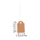 100 500 Christmas Kraft Paper Gift Tag Price Wedding Scallop Label Blank Luggage