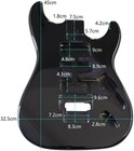 Electric Guitar Body For Diy Fender St Guitar Accessory Replacement Poplar Wood
