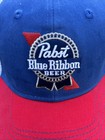New Pabst Blue Ribbon Beer Snap Back Embroidered Trucker Hat Mesh