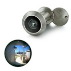 Tg2814yg-sn Solid Brass Ul Listed 220-degree Door Viewer With Heavy Duty Privacy