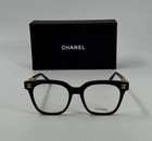 Hot Chanel Ch0748 Black Acetate   Gold Chanel Logo Eyeglasses Frames