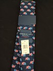 American Lifestyle Navy Blue American Flag Pattern Tie - In Original Package