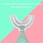 U Shape Toothbrush Kids Baby Silicone Brush With Handle 360   Oral Teeth Cleaning