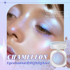 Hosaily Holographic Duochrome Purple Blue Eyeshadow highlighter Palette  Color S