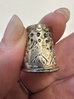 Antique Vintage Sterling Silver Thimble Mountain  Rabbit  Piece Of History 