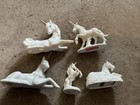 Lot Of 5 Vintage Unicorn Porcelain Ceramic Figurines 