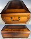 Rare 18th - E 19th C French Coffret D  Marriage  Cut Steel Pique  Cashmere Box