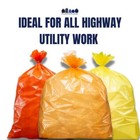 Plasticplace 55-60 Gallon Trash Bags  Orange  1 2 Mil  50 Count