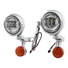 Led Spot Fog Light Turn Signal Assembly Fit For Harley Street Glide 1994-2023 Us