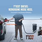 Fuel Hose Reel Retractable Diesel Hose Reel 1  X 33  Auto Refueling Nozzle