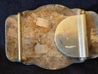 Vintage Diablo Mfg  Co  Solid Sterling Silver Hand-engraved Horse Belt Buckle
